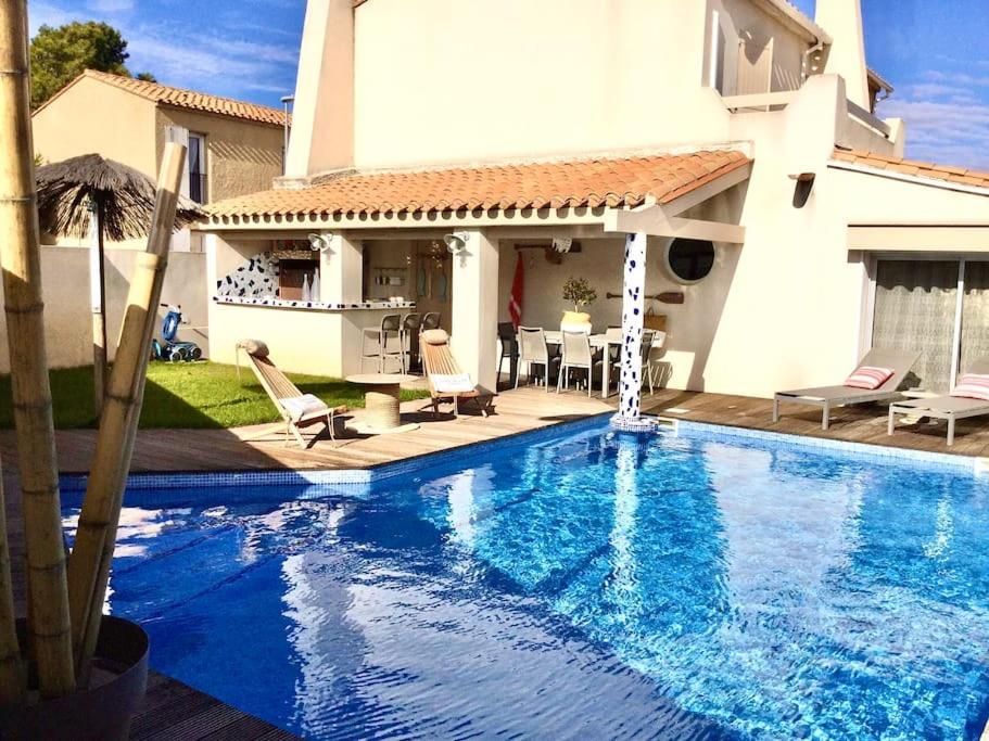 La Maison Du Bonheur F5 Jardin Et Piscine Narbonne Eksteriør billede